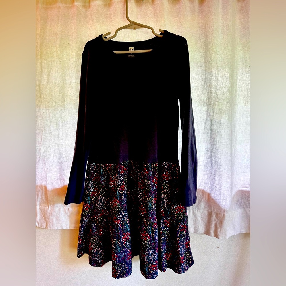Tea Collection - size 10 kids - long sleeve cotton dress
